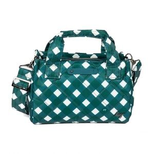 * SALE ENDS TODAY!* Lug Jitterbug crossbody in Gingham Evergreen